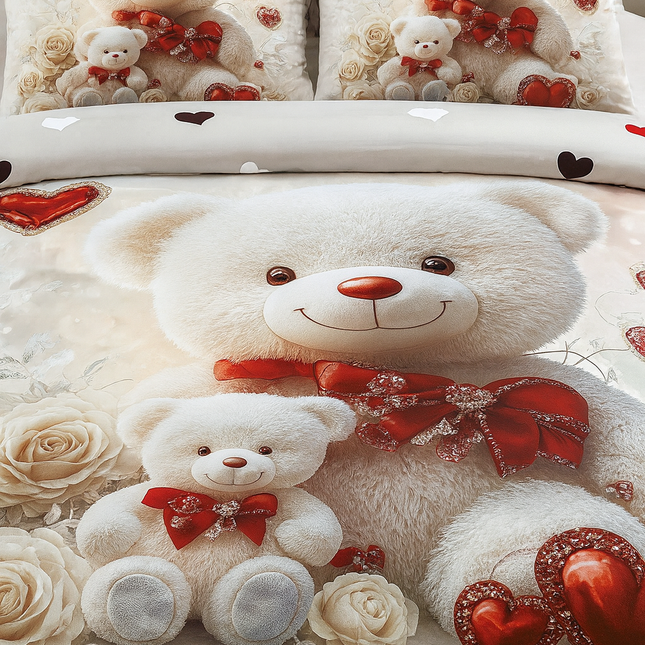 Lenjerie Premium cu efect panoramic 5D, cearșaf cu elastic, Cod: CDC-19