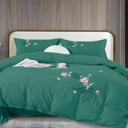 Lenjerie de Lux din Bumbac fin cu broderie 4 piese Cod: KH30