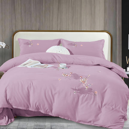 Lenjerie de Lux din Bumbac fin cu broderie 4 piese Cod: KH23