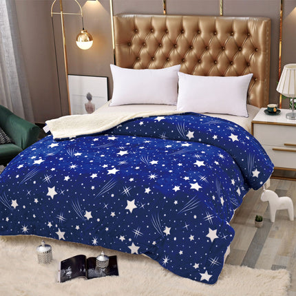 Pătură moale cocolino cu blăniță-MATERIAL GROS pentru pat dublu COD: PB51