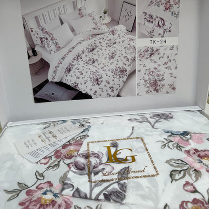 Lenjerie de Pat Luxury „Dantelă și Petale” – TK-2H