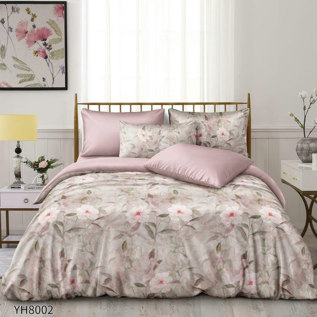 Lenjerie Luxury din Satin, 4 piese, cearșaf cu elastic, Cod: SLX22