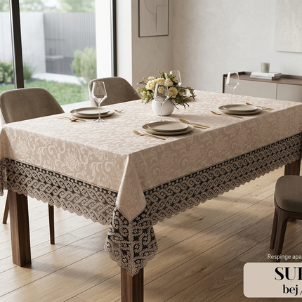 Față de Masă impermeabilă, Premium "Sultan" – Eleganță și Protecție desăvârșită, Cod: FMPS1