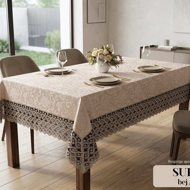 Față de Masă impermeabilă, Premium "Sultan" – Eleganță și Protecție desăvârșită, Cod: FMPS1
