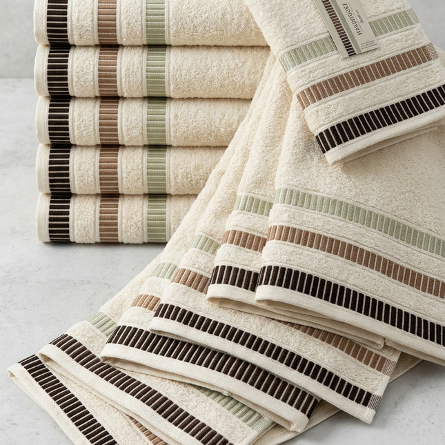 Set Prosoape Premium – 12 bucăți | 50x90 cm, Cod: PPGB7