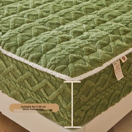 Husă / Topper saltea cu elastic, verde, 160x200 cm, Cod: CTPP403