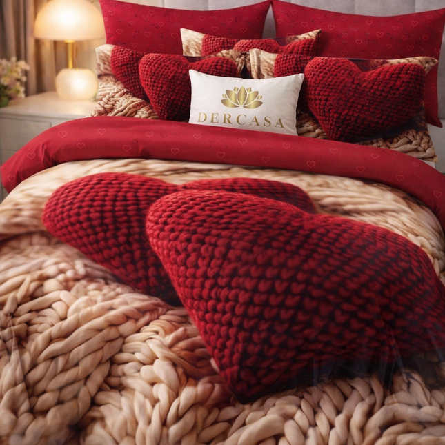 Lenjerie Premium cu efect panoramic 5D, cearșaf cu elastic, Cod: CDC-57