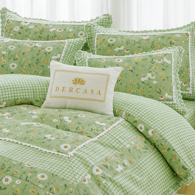 Lenjerie DELUXE din Bumbac Soft Touch cu volănașe Cod: FB42