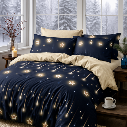 Lenjerie de Pat 6 Piese din Finet Moale cu Elastic, Cod: LNA1