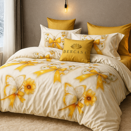 Lenjerie de Pat 6 Piese din Finet Moale cu Elastic, Cod: LNA6