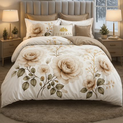 Lenjerie de Pat 6 Piese din Finet Moale cu Elastic, Cod: LNA13