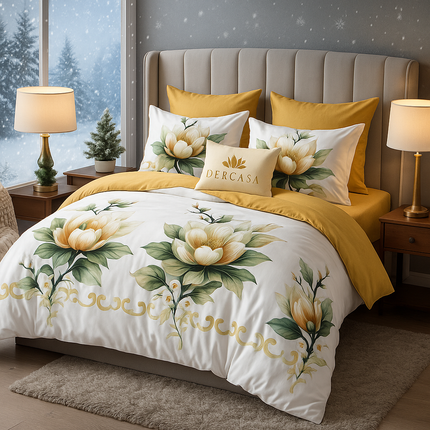 Lenjerie de Pat 6 Piese din Finet Moale cu Elastic, Cod: LNA14