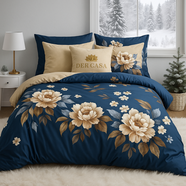 Lenjerie de Pat 6 Piese din Finet Moale cu Elastic, Cod: LNA15