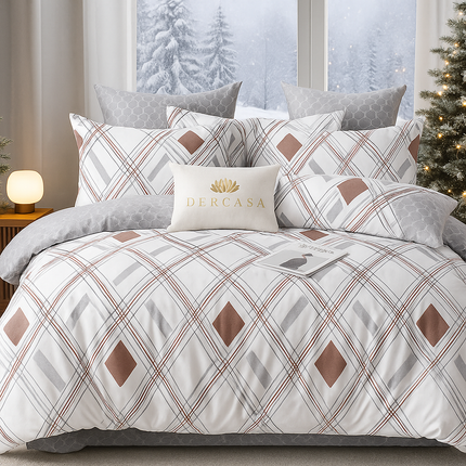 Lenjerie de Pat 6 Piese din Finet Moale cu Elastic, Cod: LNA40