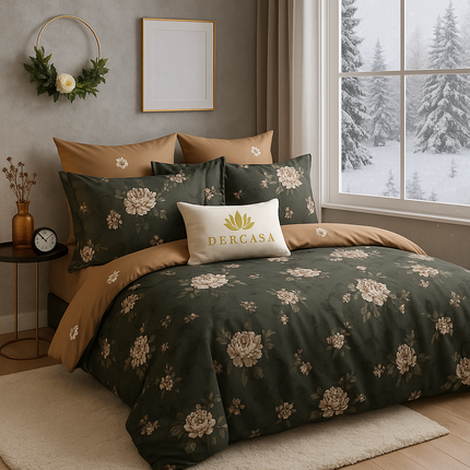 Lenjerie de Pat 6 Piese din Finet Moale cu Elastic, Cod: LNA42