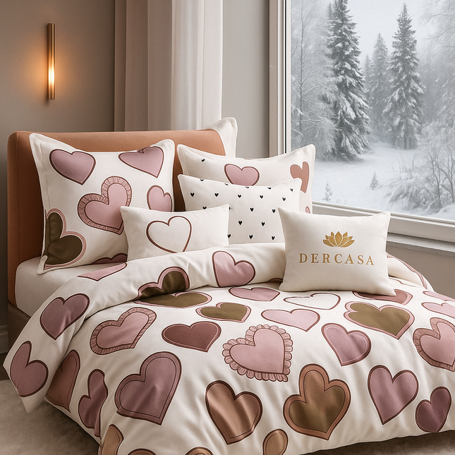 Lenjerie de Pat 6 Piese din Finet Moale cu Elastic, Cod: LNA46