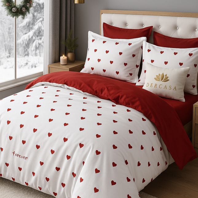 Lenjerie de Pat 6 Piese din Finet Moale cu Elastic, Cod: LNA47