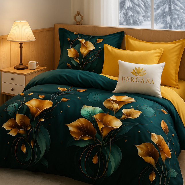 Lenjerie de Pat 6 Piese din Finet Moale cu Elastic, Cod: LNA50