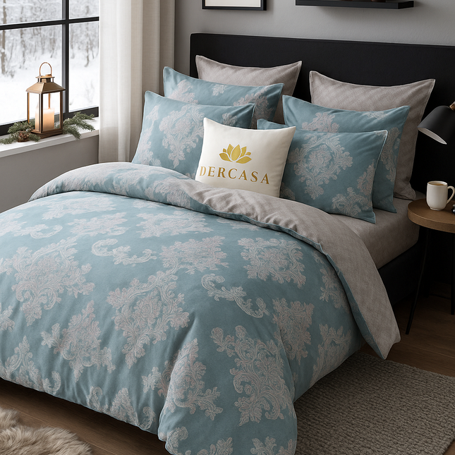 Lenjerie de Pat 6 Piese din Finet Moale cu Elastic, Cod: LNA58