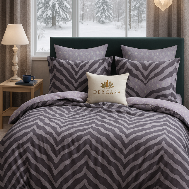 Lenjerie de Pat 6 Piese din Finet Moale cu Elastic, Cod: LNA59