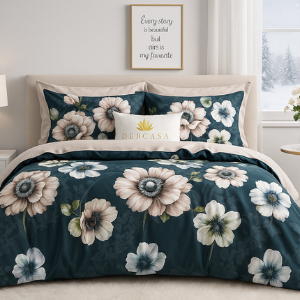 Lenjerie de Pat 6 Piese din Finet Moale cu Elastic, Cod: LNA66