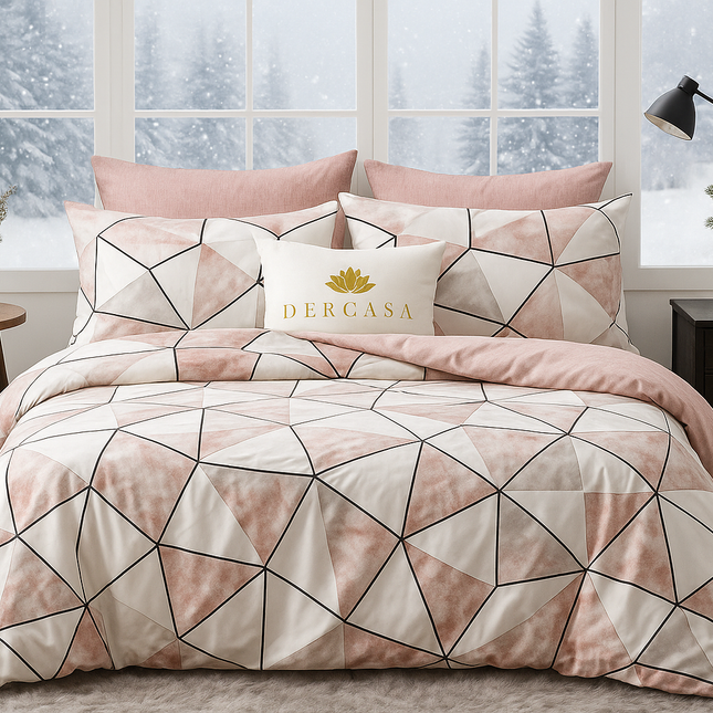 Lenjerie de Pat 6 Piese din Finet Moale cu Elastic, Cod: LNA70