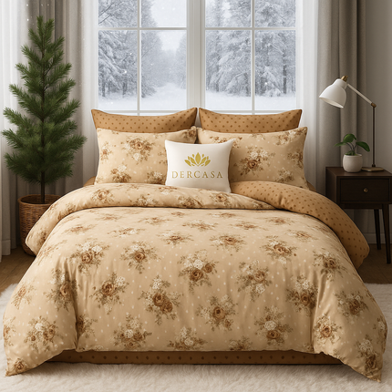 Lenjerie de Pat 6 Piese din Finet Moale cu Elastic, Cod: LNA68