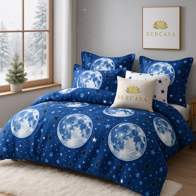 Lenjerie de Pat 6 Piese din Finet Moale cu Elastic, Cod: LNA67