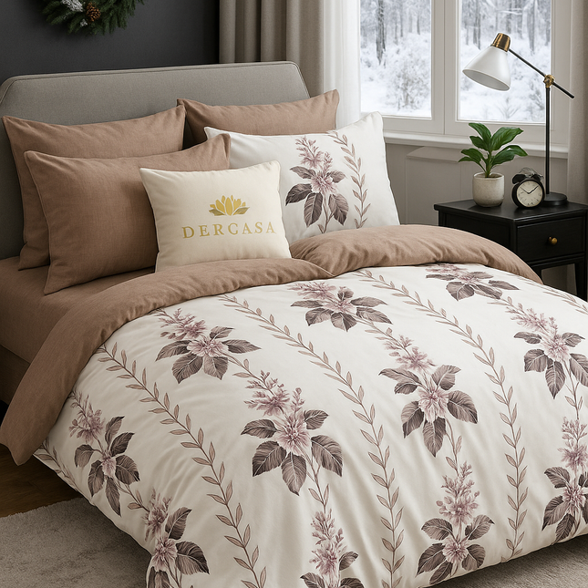 Lenjerie de Pat 6 Piese din Finet Moale cu Elastic, Cod: LNA72