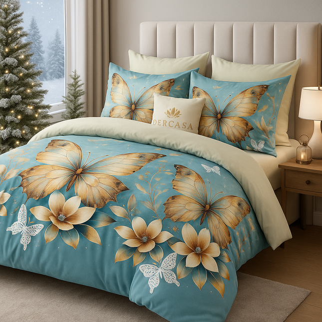 Lenjerie de Pat 6 Piese din Finet Moale cu Elastic, Cod: LNA75