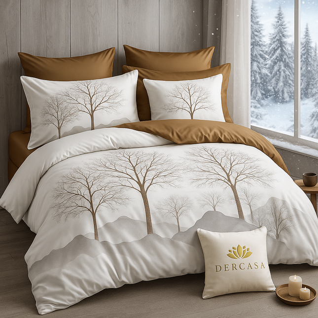 Lenjerie de Pat 6 Piese din Finet Moale cu Elastic, Cod: LNA76