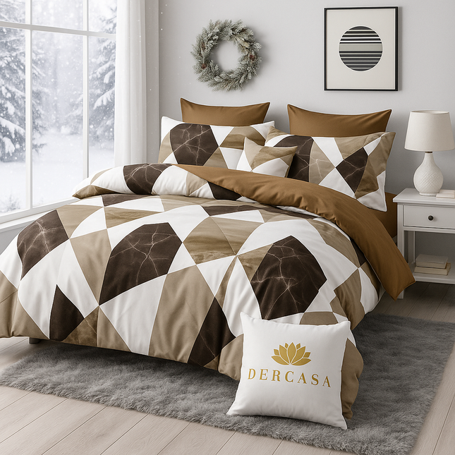 Lenjerie de Pat 6 Piese din Finet Moale cu Elastic, Cod: LNA82