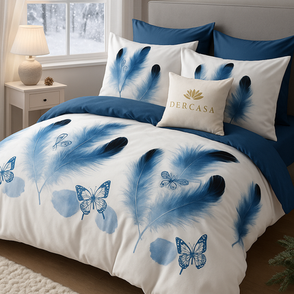 Lenjerie de Pat 6 Piese din Finet Moale cu Elastic, Cod: LNA83