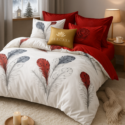 Lenjerie de Pat 6 Piese din Finet Moale cu Elastic, Cod: LNA85