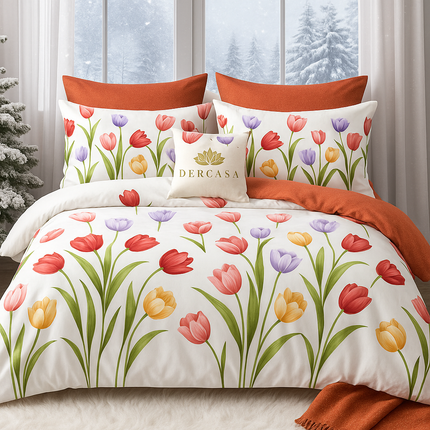 Lenjerie de Pat 6 Piese din Finet Moale cu Elastic, Cod: LNA88