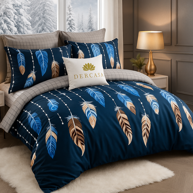 Lenjerie de Pat 6 Piese din Finet Moale cu Elastic, Cod: LNA96