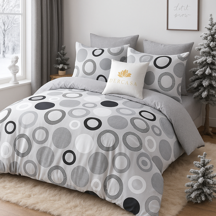 Lenjerie de Pat 6 Piese din Finet Moale cu Elastic, Cod: LNA97