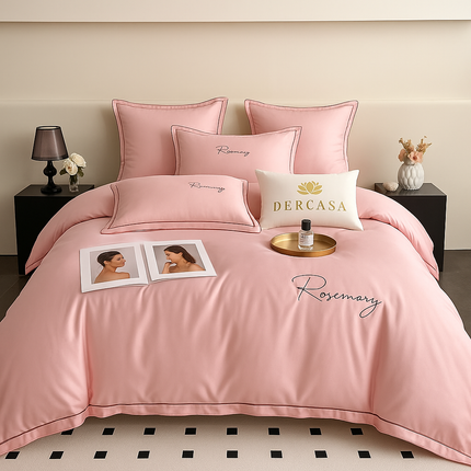 Lenjerie Luxury din Satin, 6 piese, cearșaf cu elastic, Cod: SLS8