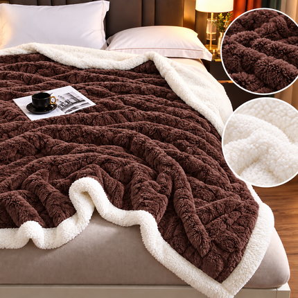 Pătură Pufoasă Premium 200x230 cm – Blăniță Artificială de Iepure, cod: EXP33