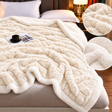 Pătură Pufoasă Premium 200x230 cm – Blăniță Artificială de Iepure, cod: EXP30