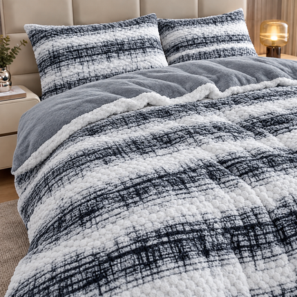 Lenjerie Cocolino Premium cu Textură Reliefată – 4 Piese, Cod: CO-RF3