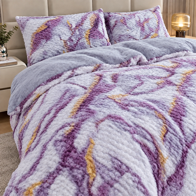Lenjerie Cocolino Premium cu Textură Reliefată – 4 Piese, Cod: CO-RF5