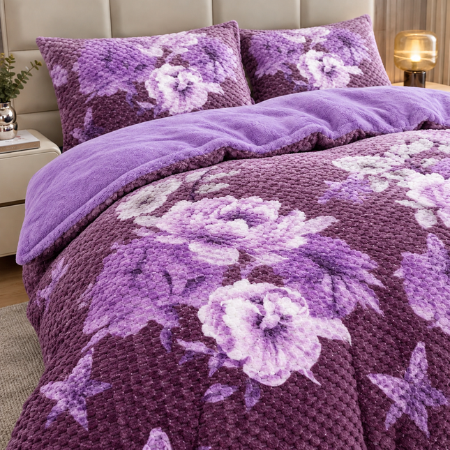 Lenjerie Cocolino Premium cu Textură Reliefată – 4 Piese, Cod: CO-RF10