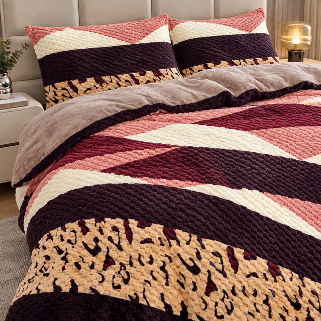 Lenjerie Cocolino Premium cu Textură Reliefată – 4 Piese, Cod: CO-RF14