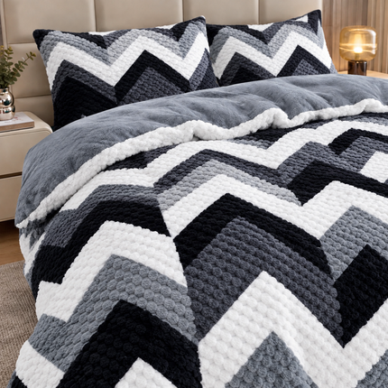 Lenjerie Cocolino Premium cu Textură Reliefată – 4 Piese, Cod: CO-RF20