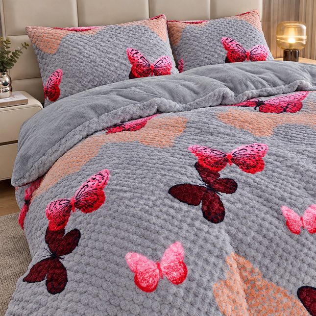Lenjerie Cocolino Premium cu Textură Reliefată – 4 Piese, Cod: CO-RF21