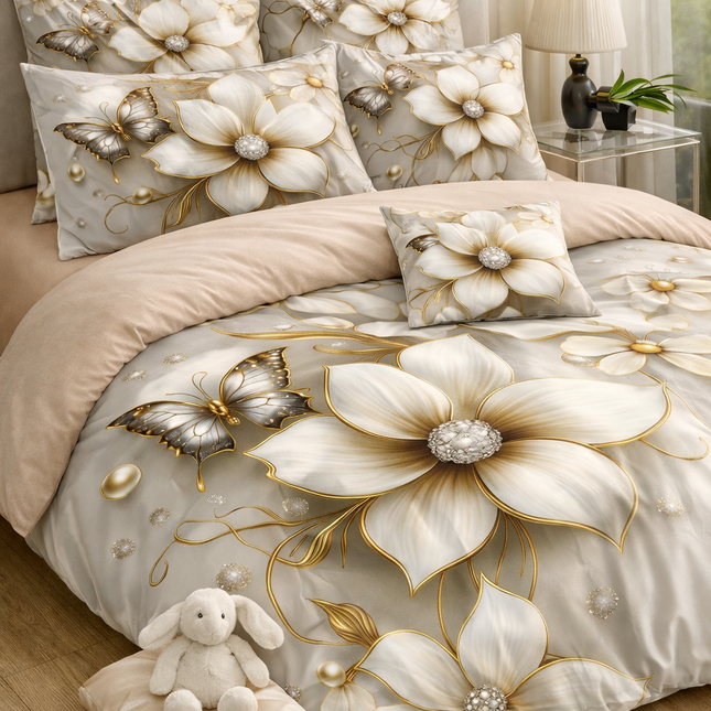 Lenjerie Premium cu efect panoramic 5D, 6 piese, Cod: CDY-8