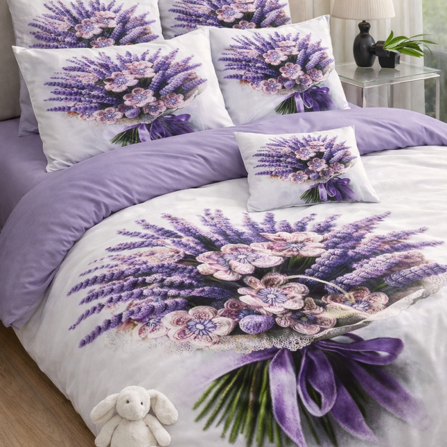 Lenjerie Premium cu efect panoramic 5D, 6 piese, Cod: CDY-9