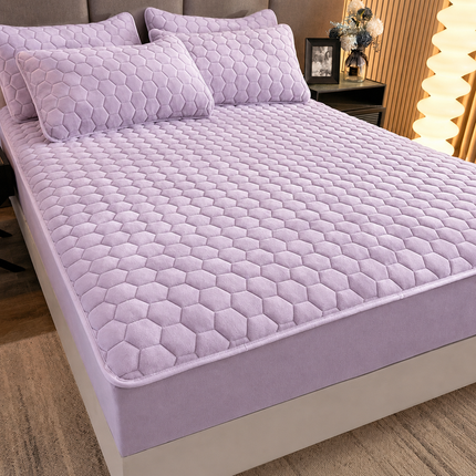 Set de pat Husă / Topper saltea cu elastic 160x200 cm Cod: TPK5
