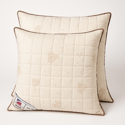 Pernă din Lână Naturală 70x70 cm – Confort Termic și Susținere Premium